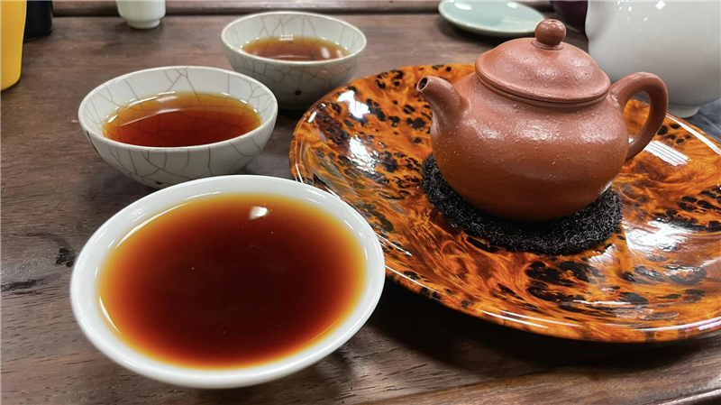 2022 天賜遺珍 - 熟茶磚 - 囍字號女兒茶 - 1000g